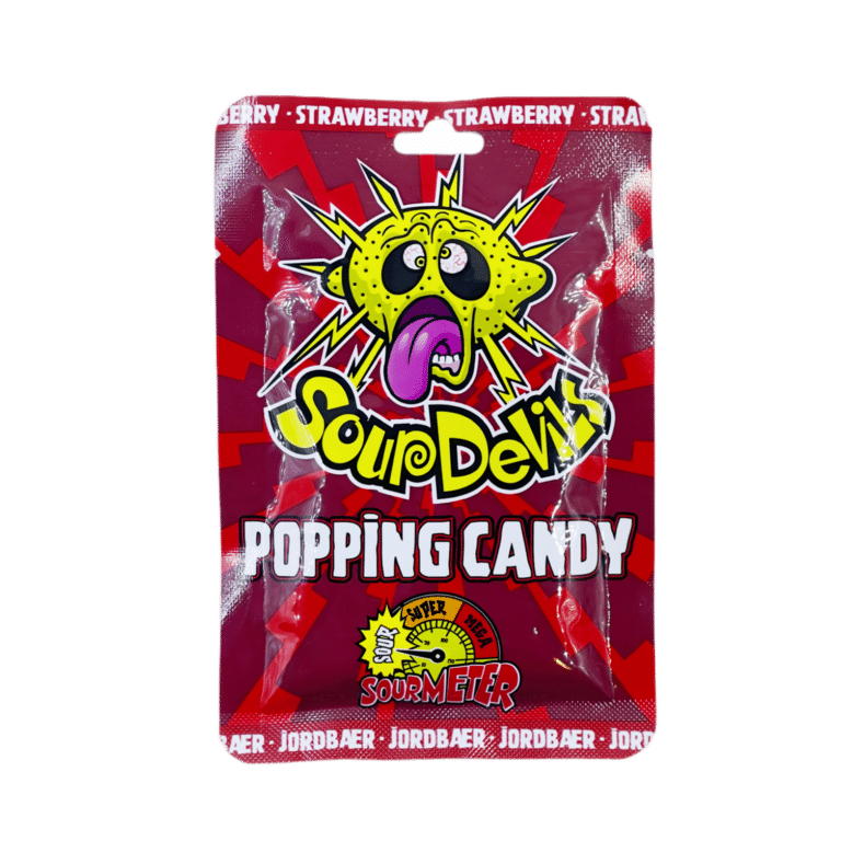 Sour Devils Popping Candy Jordbær 15 g